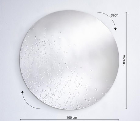 dimensions miroir rond design - Souffle d'intérieur