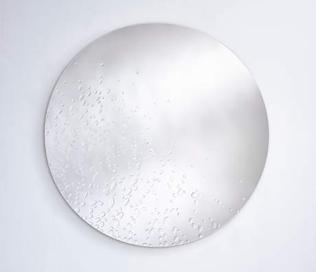  miroir rond design sur fond blanc - Souffle d'intérieur