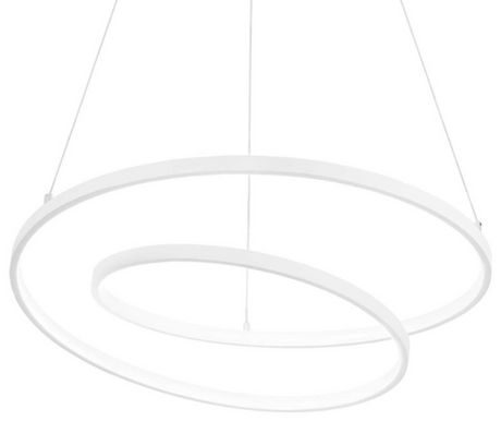 Suspension lustre led design blanc et de forme ronde - SOUFFLE D'intérieur