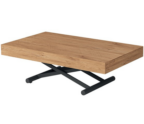 Table basse transformable extensible relevable en table haute bois - Souffle d'intérieur