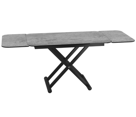 Table basse relevable extensible ceramique gris clair - Souffle d'intérieur