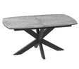 Table céramique extensible gris clair au design moderne - Souffle d'intérieur  - Akante