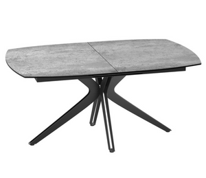 table de repas céramique extensible akante gris clair - akante - Souffle d'intérieur