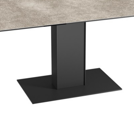 Table céramique extensible avec rallonges intégrées argile rectangulaire - Akante - Souffle d'intérieur