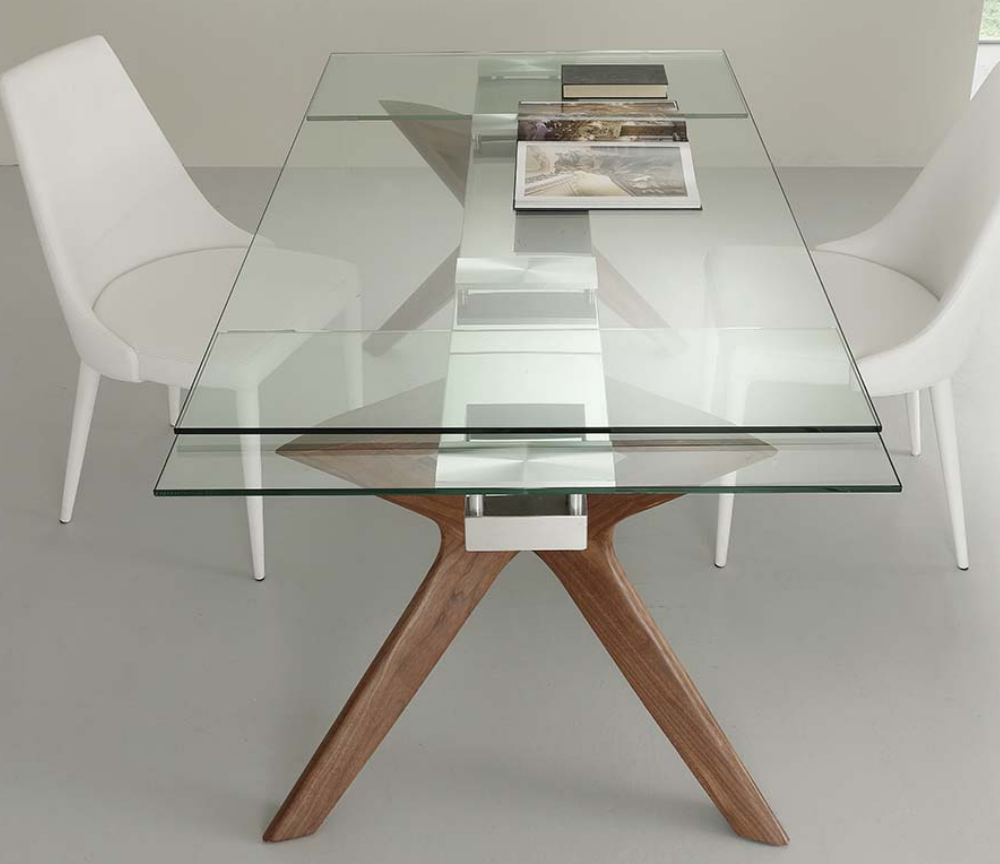 Table en verre extensible au design moderne - Souffle d'intérieur  